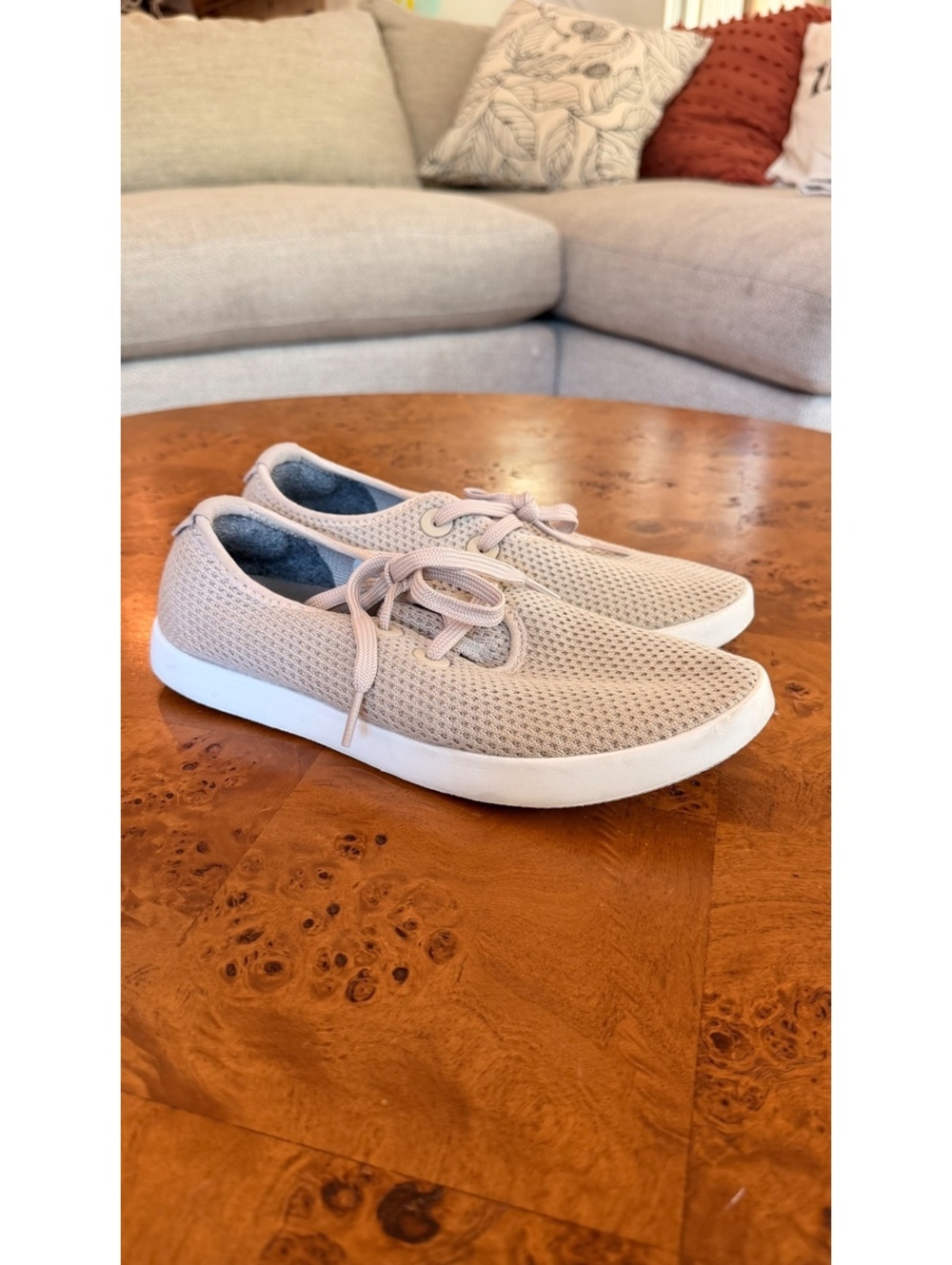 Allbirds Wool Runners Sneakers in Light Beige, Size 7